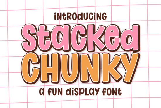 Stacked Chunky Font